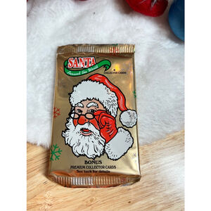 Vintage Santa Around the World Trading Cards NEW TCM 1995 Stocking Stuffer